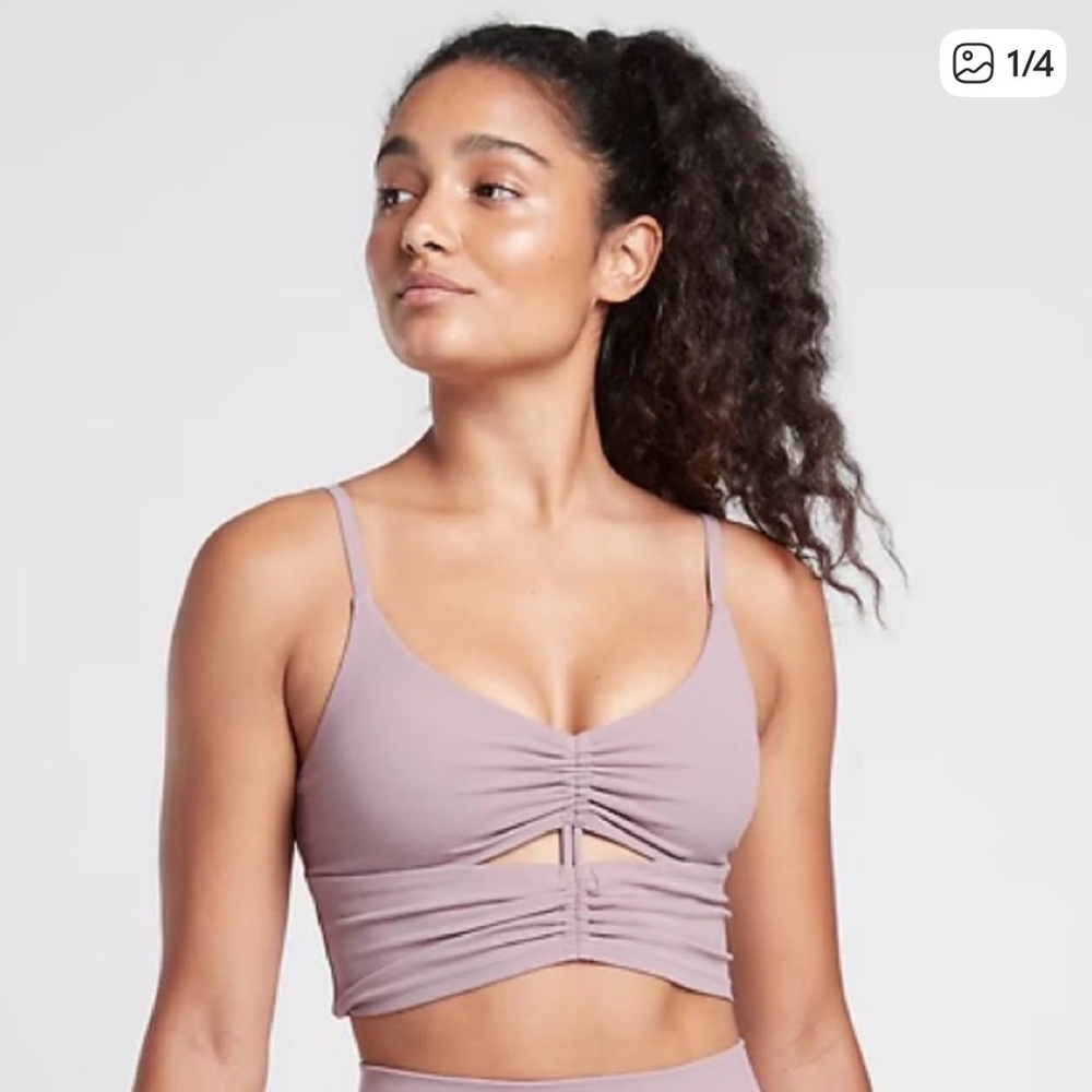 NWT Athleta A-C Cinch Longline Bra
